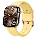 Cinturino per orologio in silicone con fibbia ad ardiglione, For Apple Watch Series 10 42mm