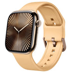 Cinturino per orologio in silicone con fibbia ad ardiglione, For Apple Watch Series 10 42mm