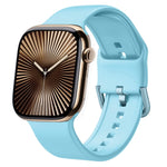 Cinturino per orologio in silicone con fibbia ad ardiglione, For Apple Watch Series 10 42mm