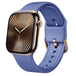Cinturino per orologio in silicone con fibbia ad ardiglione, For Apple Watch Series 10 42mm