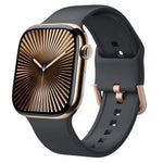 Cinturino per orologio in silicone con fibbia ad ardiglione, For Apple Watch Series 10 42mm