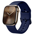 Cinturino per orologio in silicone con fibbia ad ardiglione, For Apple Watch Series 10 42mm