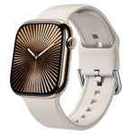 Cinturino per orologio in silicone con fibbia ad ardiglione, For Apple Watch Series 10 42mm