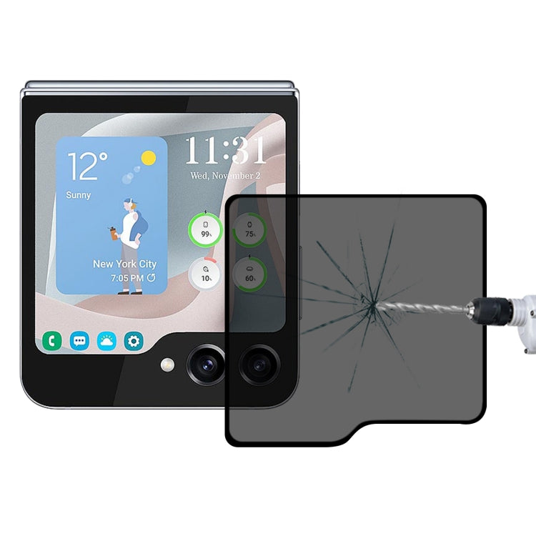 Pellicola vetro temperato privacy per Samsung Galaxy Z Flip5