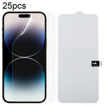 Pellicola idrogel antideflagrante per protezione schermo intero da 25 pezzi, For iPhone 17 Pro Max, For iPhone 17 / 17 Pro, For iPhone Air, For iPhone 16 Pro Max, For iPhone 16 Pro, For iPhone 16 Plus, For iPhone 16, For iPhone 15 Pro Max              ...