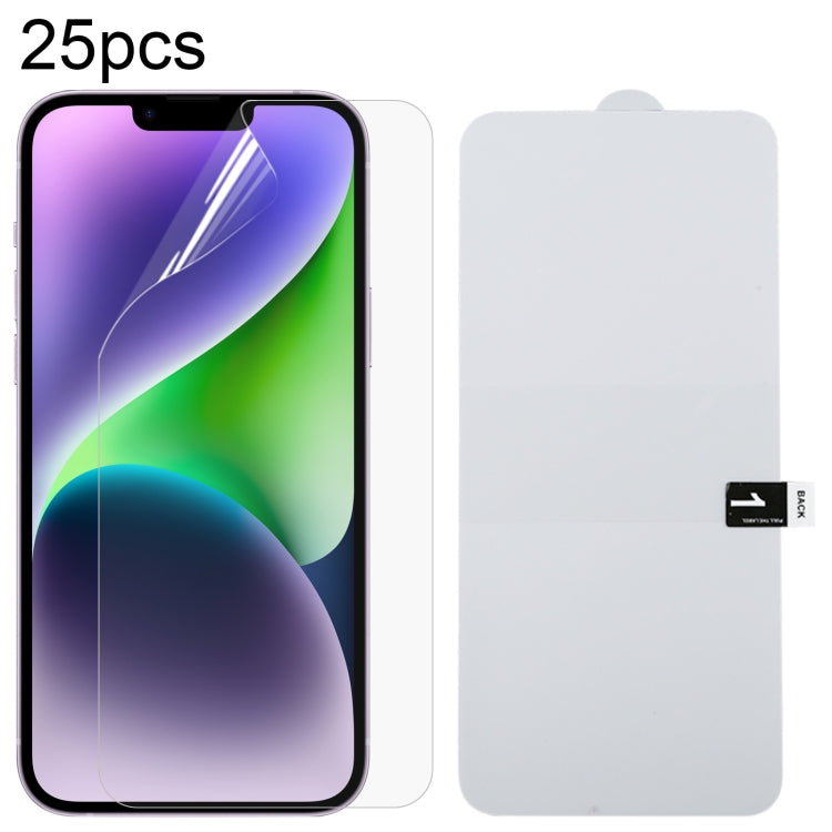Pellicola idrogel antideflagrante per protezione schermo intero da 25 pezzi, For iPhone 17 Pro Max, For iPhone 17 / 17 Pro, For iPhone Air, For iPhone 16 Pro Max, For iPhone 16 Pro, For iPhone 16 Plus, For iPhone 16, For iPhone 15 Pro Max              ...