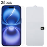 Pellicola idrogel antideflagrante per protezione schermo intero da 25 pezzi, For iPhone 17 Pro Max, For iPhone 17 / 17 Pro, For iPhone Air, For iPhone 16 Pro Max, For iPhone 16 Pro, For iPhone 16 Plus, For iPhone 16, For iPhone 15 Pro Max              ...