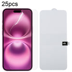 Pellicola idrogel antideflagrante per protezione schermo intero da 25 pezzi, For iPhone 17 Pro Max, For iPhone 17 / 17 Pro, For iPhone Air, For iPhone 16 Pro Max, For iPhone 16 Pro, For iPhone 16 Plus, For iPhone 16, For iPhone 15 Pro Max              ...
