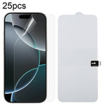 Pellicola idrogel antideflagrante per protezione schermo intero da 25 pezzi, For iPhone 17 Pro Max, For iPhone 17 / 17 Pro, For iPhone Air, For iPhone 16 Pro Max, For iPhone 16 Pro, For iPhone 16 Plus, For iPhone 16, For iPhone 15 Pro Max              ...