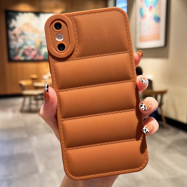 Custodia per telefono in TPU satinato con airbag d'oca, For iPhone 11, For iPhone 11 Pro, For iPhone XS / X, For iPhone XR