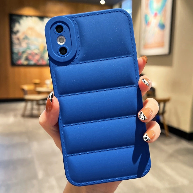 Custodia per telefono in TPU satinato con airbag d'oca, For iPhone 11, For iPhone 11 Pro, For iPhone XS / X, For iPhone XR