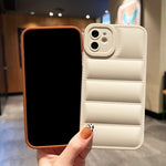 Custodia per telefono in TPU satinato con airbag d'oca, For iPhone 11, For iPhone 11 Pro, For iPhone XS / X, For iPhone XR