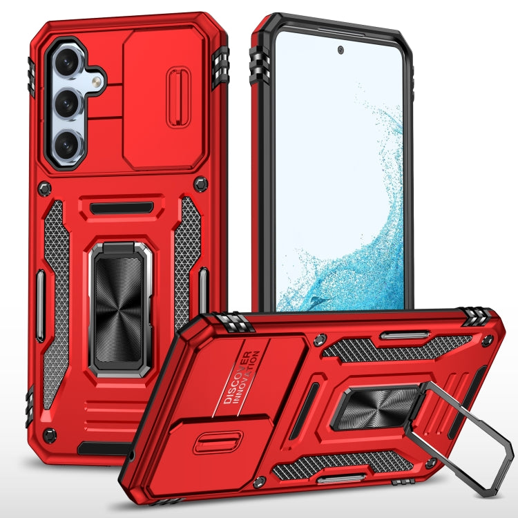 Custodia per telefono Armor PC + TPU Camera Shield, For Samsung Galaxy S23 FE 5G, For Samsung Galaxy S24 Ultra 5G, For Samsung Galaxy A54