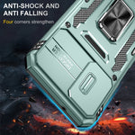 Custodia per telefono Armor PC + TPU Camera Shield, For Samsung Galaxy A05s, For Samsung Galaxy S23 Ultra 5G, For Samsung Galaxy S23 5G