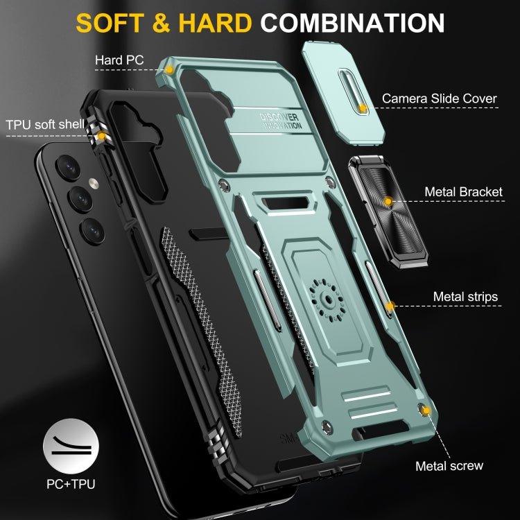 Custodia per telefono Armor PC + TPU Camera Shield, For Samsung Galaxy A05s, For Samsung Galaxy S23 Ultra 5G, For Samsung Galaxy S23 5G