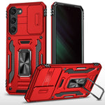 Custodia per telefono Armor PC + TPU Camera Shield, For Samsung Galaxy S24+ 5G, For Samsung Galaxy S24 5G, For Samsung Galaxy A15
