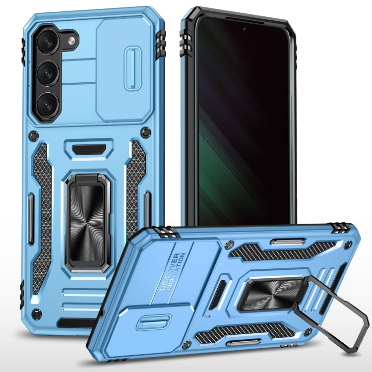 Custodia per telefono Armor PC + TPU Camera Shield, For Samsung Galaxy S24+ 5G, For Samsung Galaxy S24 5G, For Samsung Galaxy A15