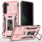 Custodia per telefono Armor PC + TPU Camera Shield, For Samsung Galaxy S24+ 5G, For Samsung Galaxy S24 5G, For Samsung Galaxy A15