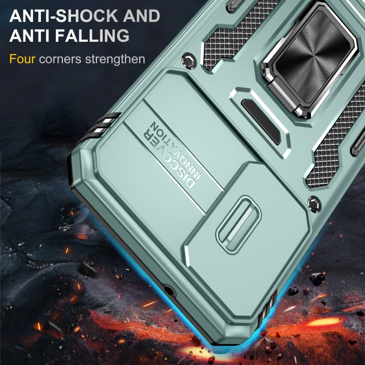 Custodia per telefono Armor PC + TPU Camera Shield, For Samsung Galaxy S24+ 5G, For Samsung Galaxy S24 5G, For Samsung Galaxy A15