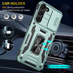 Custodia per telefono Armor PC + TPU Camera Shield, For Samsung Galaxy S24+ 5G, For Samsung Galaxy S24 5G, For Samsung Galaxy A15
