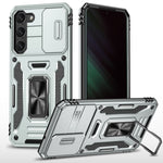 Custodia per telefono Armor PC + TPU Camera Shield, For Samsung Galaxy S24+ 5G, For Samsung Galaxy S24 5G, For Samsung Galaxy A15