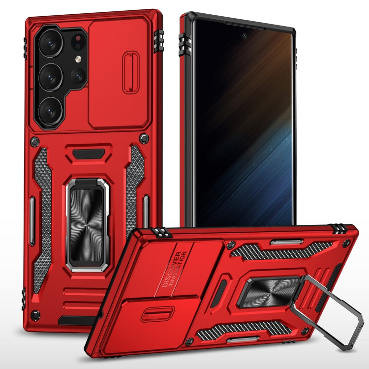Custodia per telefono Armor PC + TPU Camera Shield, For Samsung Galaxy S23 FE 5G, For Samsung Galaxy S24 Ultra 5G, For Samsung Galaxy A54