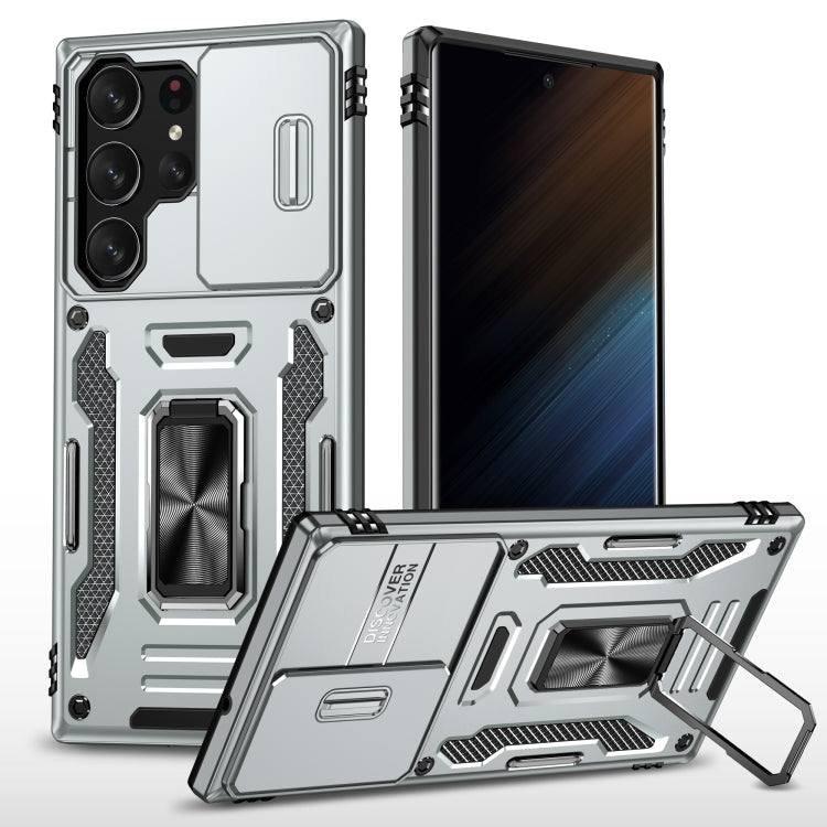 Custodia per telefono Armor PC + TPU Camera Shield, For Samsung Galaxy S23 FE 5G, For Samsung Galaxy S24 Ultra 5G, For Samsung Galaxy A54