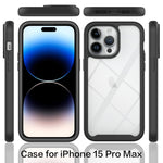 Custodia per telefono in PC trasparente antiurto in TPU tinta unita con cielo stellato, For iPhone 15 Pro Max, For iPhone 15 Pro, For iPhone 15 Plus, For iPhone 15