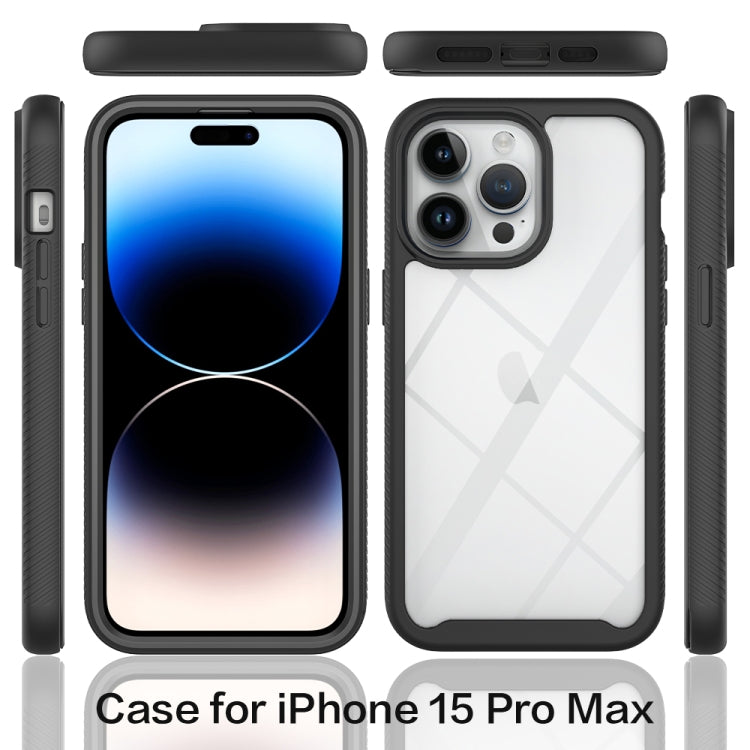 Custodia per telefono in PC trasparente antiurto in TPU tinta unita con cielo stellato, For iPhone 15 Pro Max, For iPhone 15 Pro, For iPhone 15 Plus, For iPhone 15