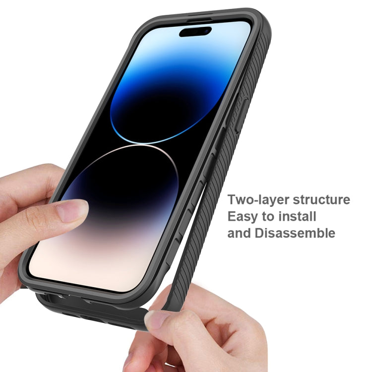 Custodia per telefono in PC trasparente antiurto in TPU tinta unita con cielo stellato, For iPhone 15 Pro Max, For iPhone 15 Pro, For iPhone 15 Plus, For iPhone 15