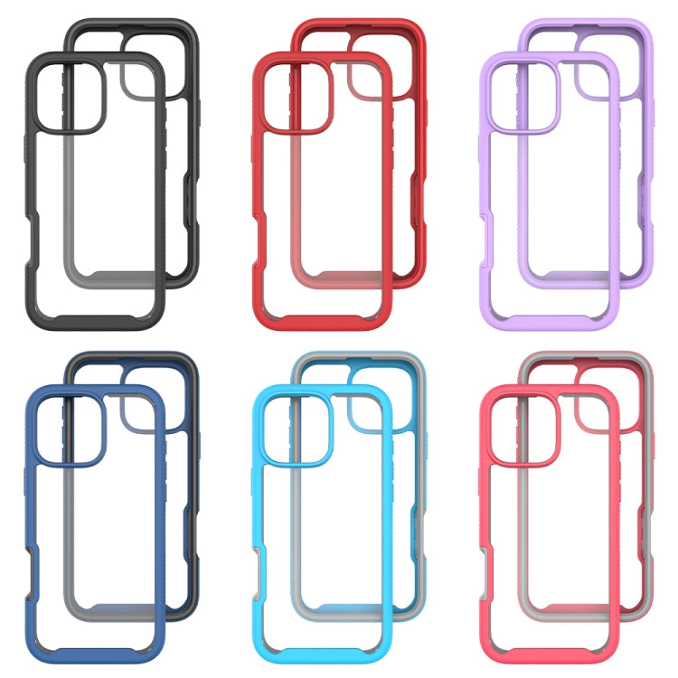 Custodia per telefono in PC trasparente antiurto in TPU tinta unita con cielo stellato, For iPhone 16 Pro Max, For iPhone 16 Pro, For iPhone 16 Plus, For iPhone 16
