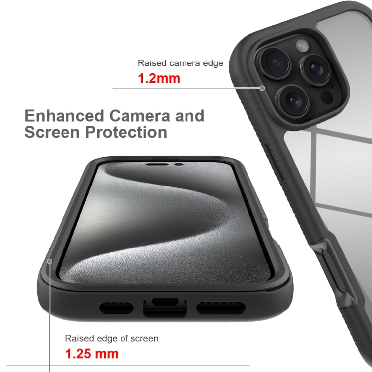 Custodia per telefono in PC trasparente antiurto in TPU tinta unita con cielo stellato, For iPhone 16 Pro Max, For iPhone 16 Pro, For iPhone 16 Plus, For iPhone 16