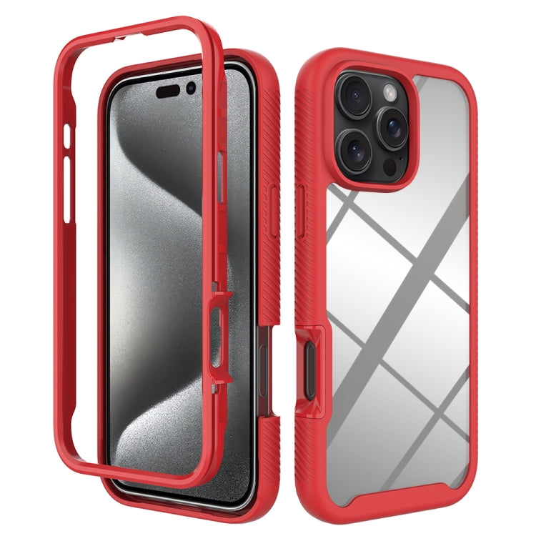 Custodia per telefono in PC trasparente antiurto in TPU tinta unita con cielo stellato, For iPhone 16 Pro Max, For iPhone 16 Pro, For iPhone 16 Plus, For iPhone 16