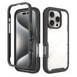Custodia per telefono in PC trasparente antiurto in TPU tinta unita con cielo stellato, For iPhone 16 Pro Max, For iPhone 16 Pro, For iPhone 16 Plus, For iPhone 16