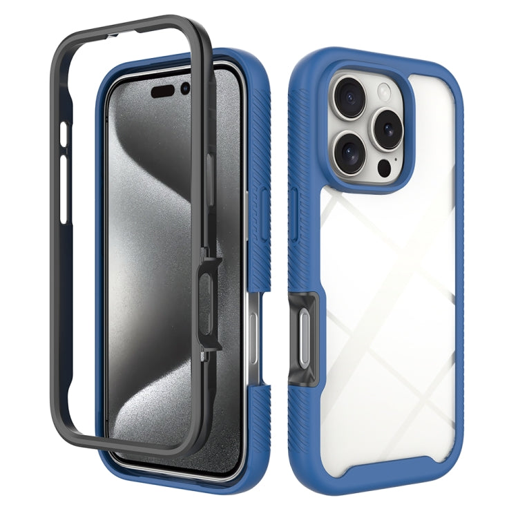 Custodia per telefono in PC trasparente antiurto in TPU tinta unita con cielo stellato, For iPhone 16 Pro Max, For iPhone 16 Pro, For iPhone 16 Plus, For iPhone 16