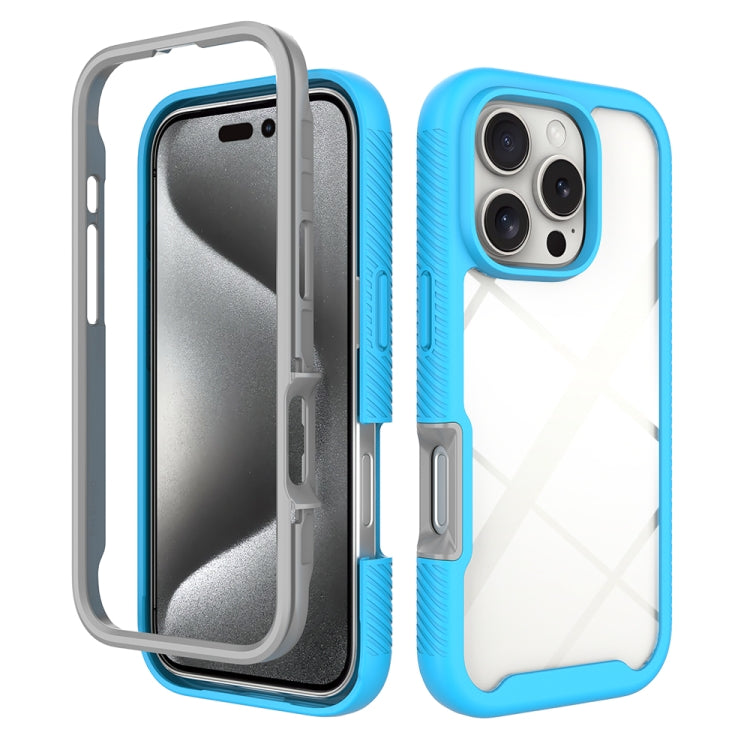 Custodia per telefono in PC trasparente antiurto in TPU tinta unita con cielo stellato, For iPhone 16 Pro Max, For iPhone 16 Pro, For iPhone 16 Plus, For iPhone 16