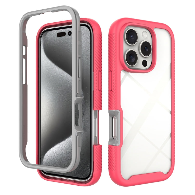 Custodia per telefono in PC trasparente antiurto in TPU tinta unita con cielo stellato, For iPhone 16 Pro Max, For iPhone 16 Pro, For iPhone 16 Plus, For iPhone 16