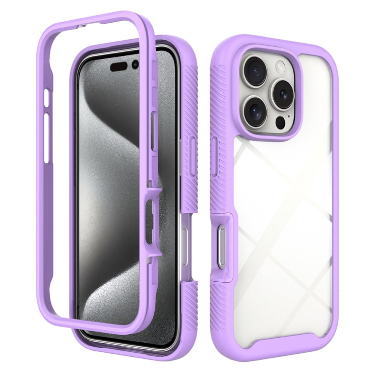 Custodia per telefono in PC trasparente antiurto in TPU tinta unita con cielo stellato, For iPhone 16 Pro Max, For iPhone 16 Pro, For iPhone 16 Plus, For iPhone 16