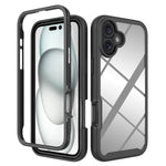 Custodia per telefono in PC trasparente antiurto in TPU tinta unita con cielo stellato, For iPhone 16 Pro Max, For iPhone 16 Pro, For iPhone 16 Plus, For iPhone 16
