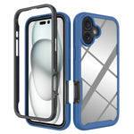 Custodia per telefono in PC trasparente antiurto in TPU tinta unita con cielo stellato, For iPhone 16 Pro Max, For iPhone 16 Pro, For iPhone 16 Plus, For iPhone 16
