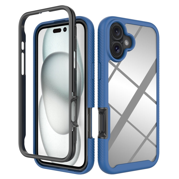 Custodia per telefono in PC trasparente antiurto in TPU tinta unita con cielo stellato, For iPhone 16 Pro Max, For iPhone 16 Pro, For iPhone 16 Plus, For iPhone 16