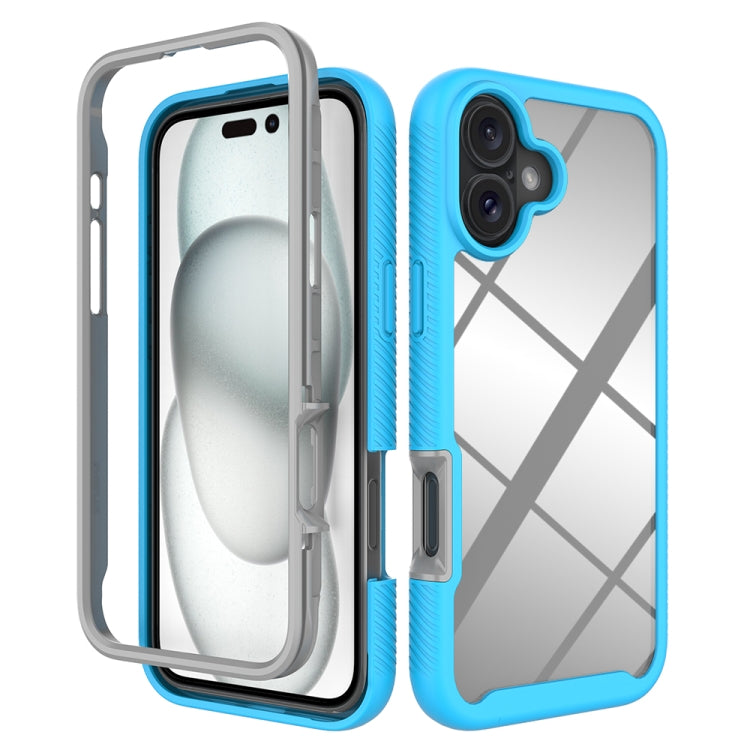 Custodia per telefono in PC trasparente antiurto in TPU tinta unita con cielo stellato, For iPhone 16 Pro Max, For iPhone 16 Pro, For iPhone 16 Plus, For iPhone 16