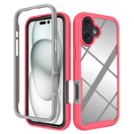 Custodia per telefono in PC trasparente antiurto in TPU tinta unita con cielo stellato, For iPhone 16 Pro Max, For iPhone 16 Pro, For iPhone 16 Plus, For iPhone 16