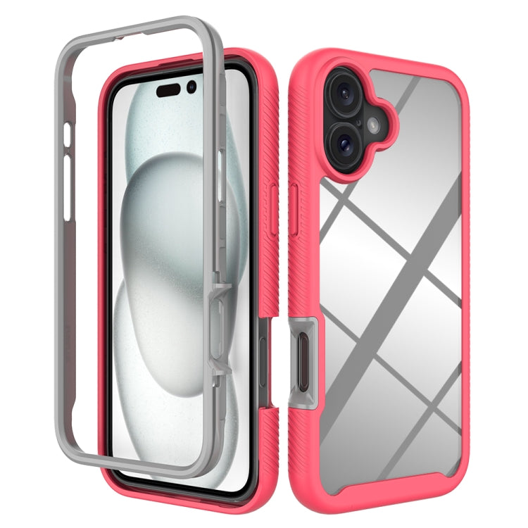 Custodia per telefono in PC trasparente antiurto in TPU tinta unita con cielo stellato, For iPhone 16 Pro Max, For iPhone 16 Pro, For iPhone 16 Plus, For iPhone 16