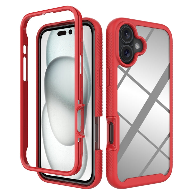 Custodia per telefono in PC trasparente antiurto in TPU tinta unita con cielo stellato, For iPhone 16 Pro Max, For iPhone 16 Pro, For iPhone 16 Plus, For iPhone 16
