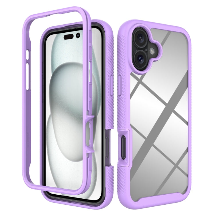 Custodia per telefono in PC trasparente antiurto in TPU tinta unita con cielo stellato, For iPhone 16 Pro Max, For iPhone 16 Pro, For iPhone 16 Plus, For iPhone 16