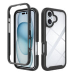 Custodia per telefono in PC trasparente antiurto in TPU tinta unita con cielo stellato, For iPhone 16 Pro Max, For iPhone 16 Pro, For iPhone 16 Plus, For iPhone 16