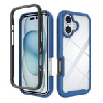 Custodia per telefono in PC trasparente antiurto in TPU tinta unita con cielo stellato, For iPhone 16 Pro Max, For iPhone 16 Pro, For iPhone 16 Plus, For iPhone 16