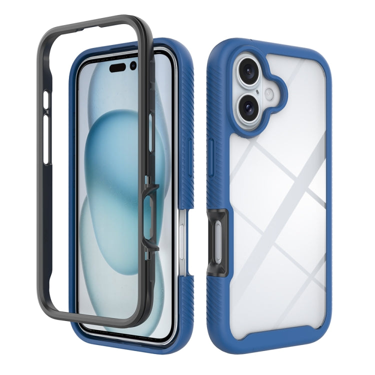 Custodia per telefono in PC trasparente antiurto in TPU tinta unita con cielo stellato, For iPhone 16 Pro Max, For iPhone 16 Pro, For iPhone 16 Plus, For iPhone 16