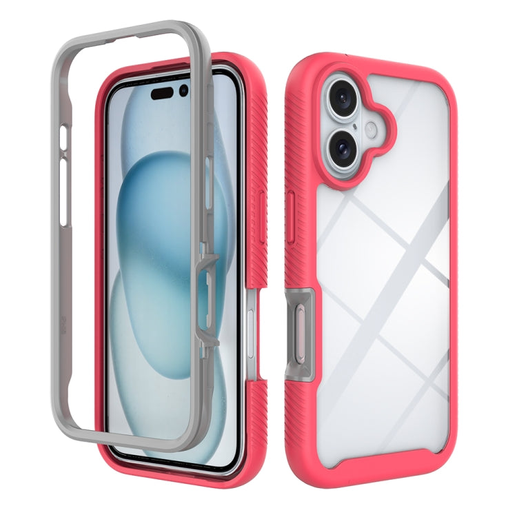 Custodia per telefono in PC trasparente antiurto in TPU tinta unita con cielo stellato, For iPhone 16 Pro Max, For iPhone 16 Pro, For iPhone 16 Plus, For iPhone 16